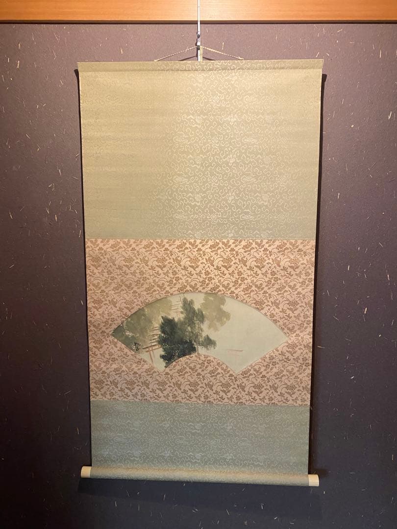 [傑作・真作]　下村観山　伏見稲荷　日本画　掛軸　京都　神社　縁起　絵画