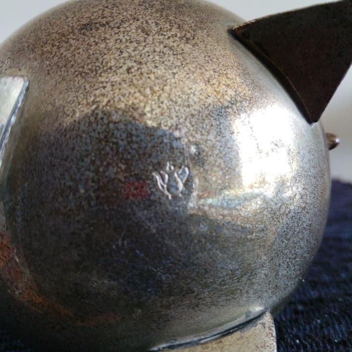 脚付きティーポット＆シュガーポットセット ビンテージ品 バラのレリーフ