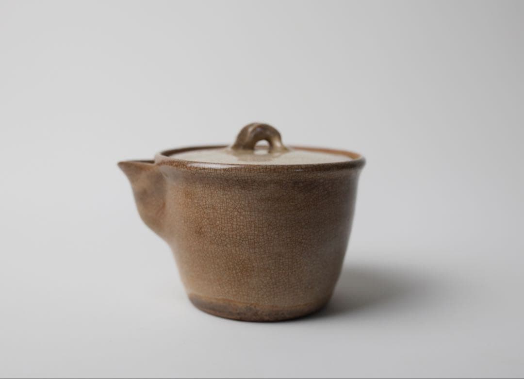 時代煎茶器 宝瓶 宝塚焼 萩焼 煎茶碗 茶盆 セット