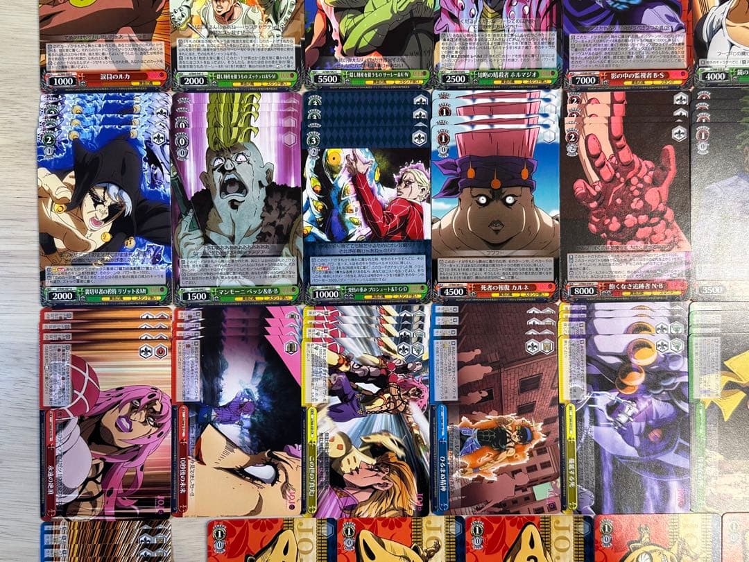 ジョジョの奇妙な冒険 5部 黄金の風 ノーマル4コンセット ヴァイスシュヴァルツ