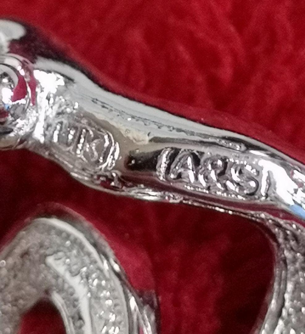 イギリス ヴィンテージ 希少 ブローチ A&S アシンメトリーリボン 968