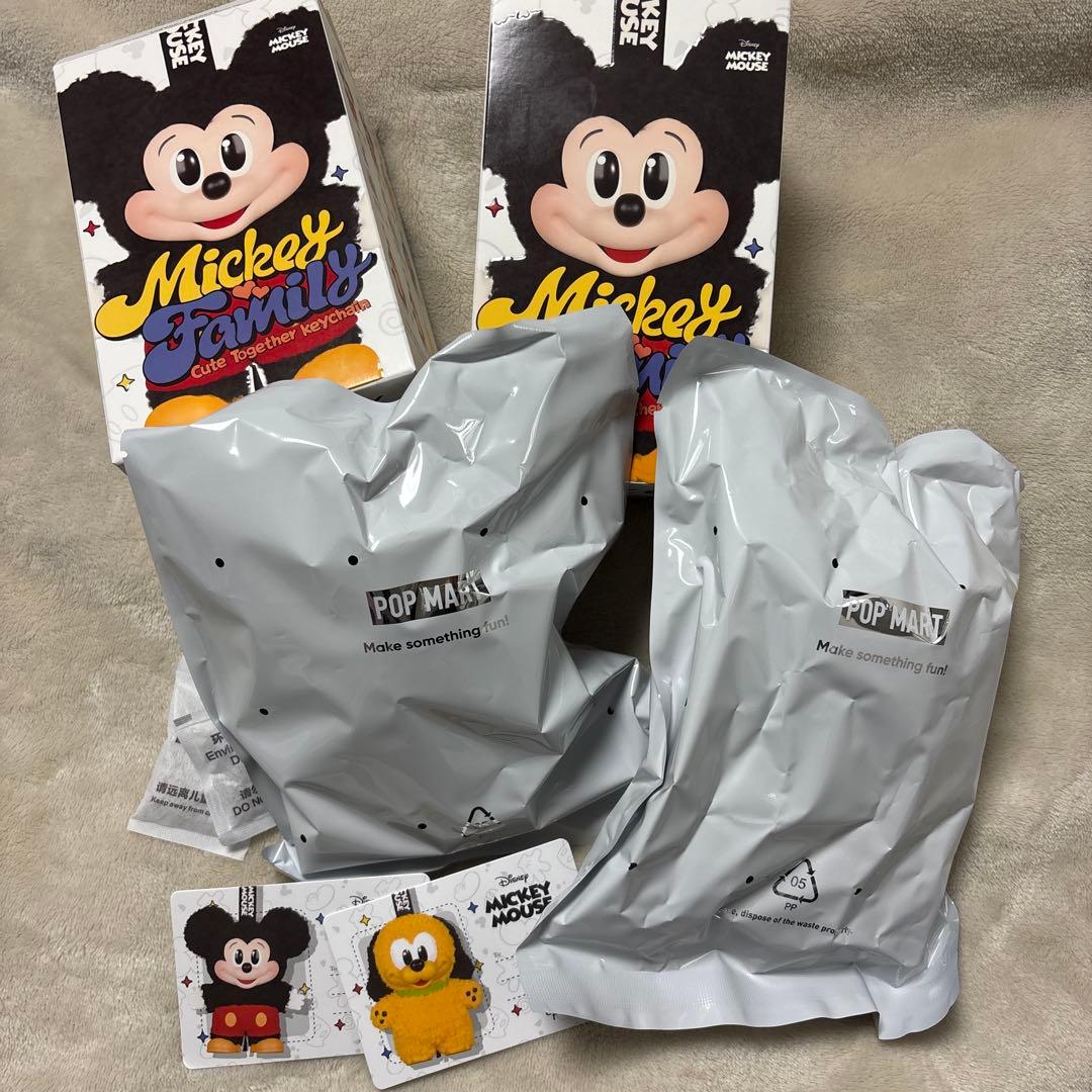 POPMART mickey family ミッキー＆プルート 2体セット
