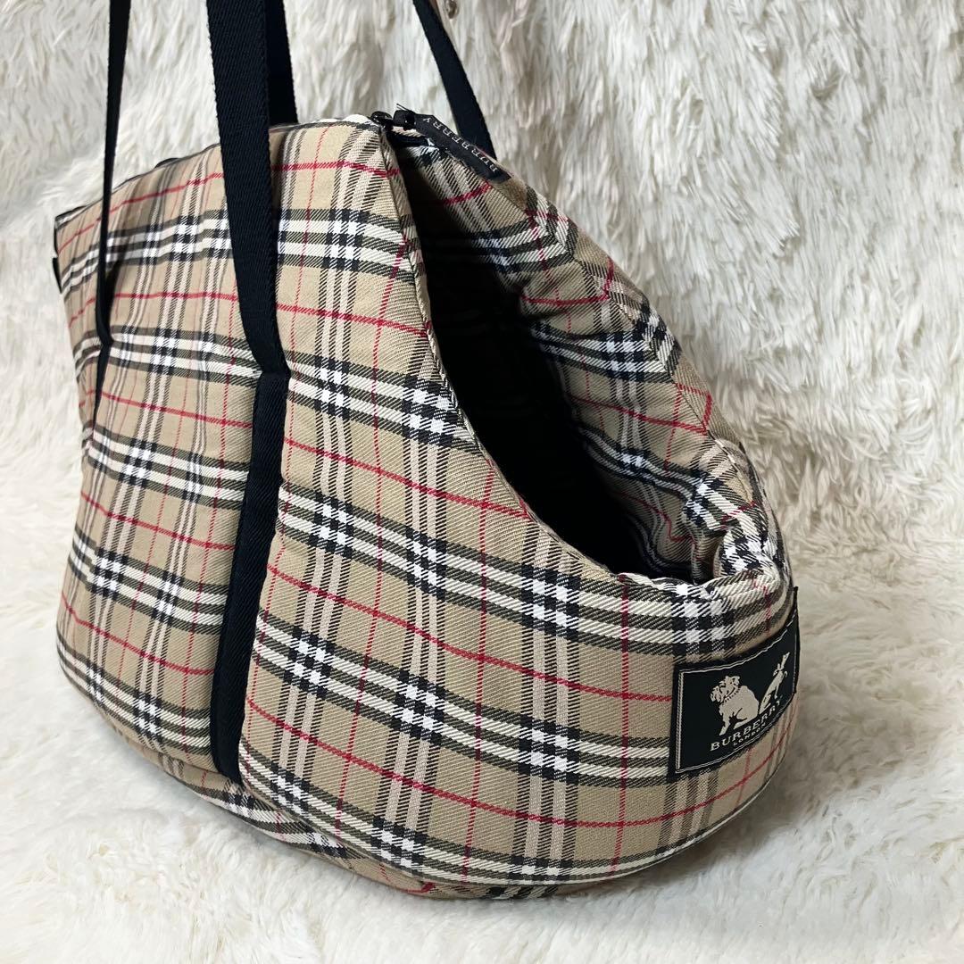 希少✨美品✨ バーバリー ペットキャリーバッグ クッション性 ノバチェック