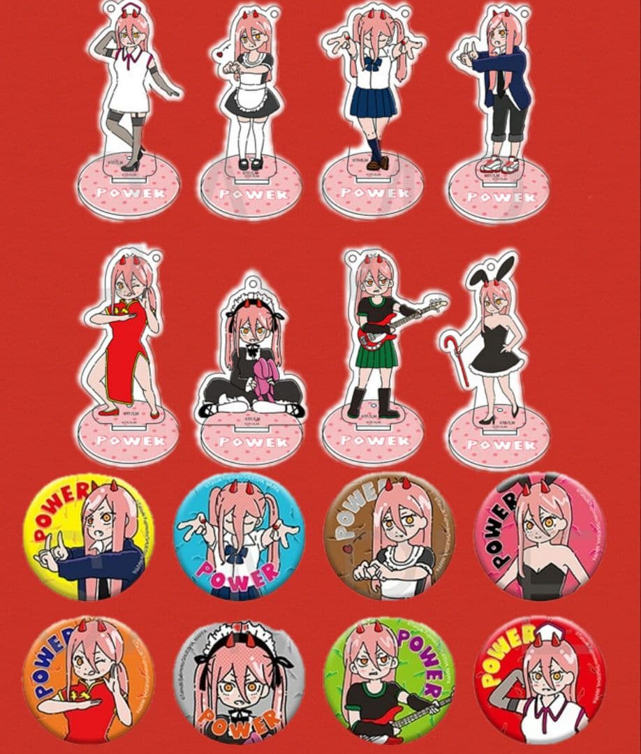 ♡パワー♡アクリルスタンドキーホルダー/缶バッジ/#04/チェンソーマン