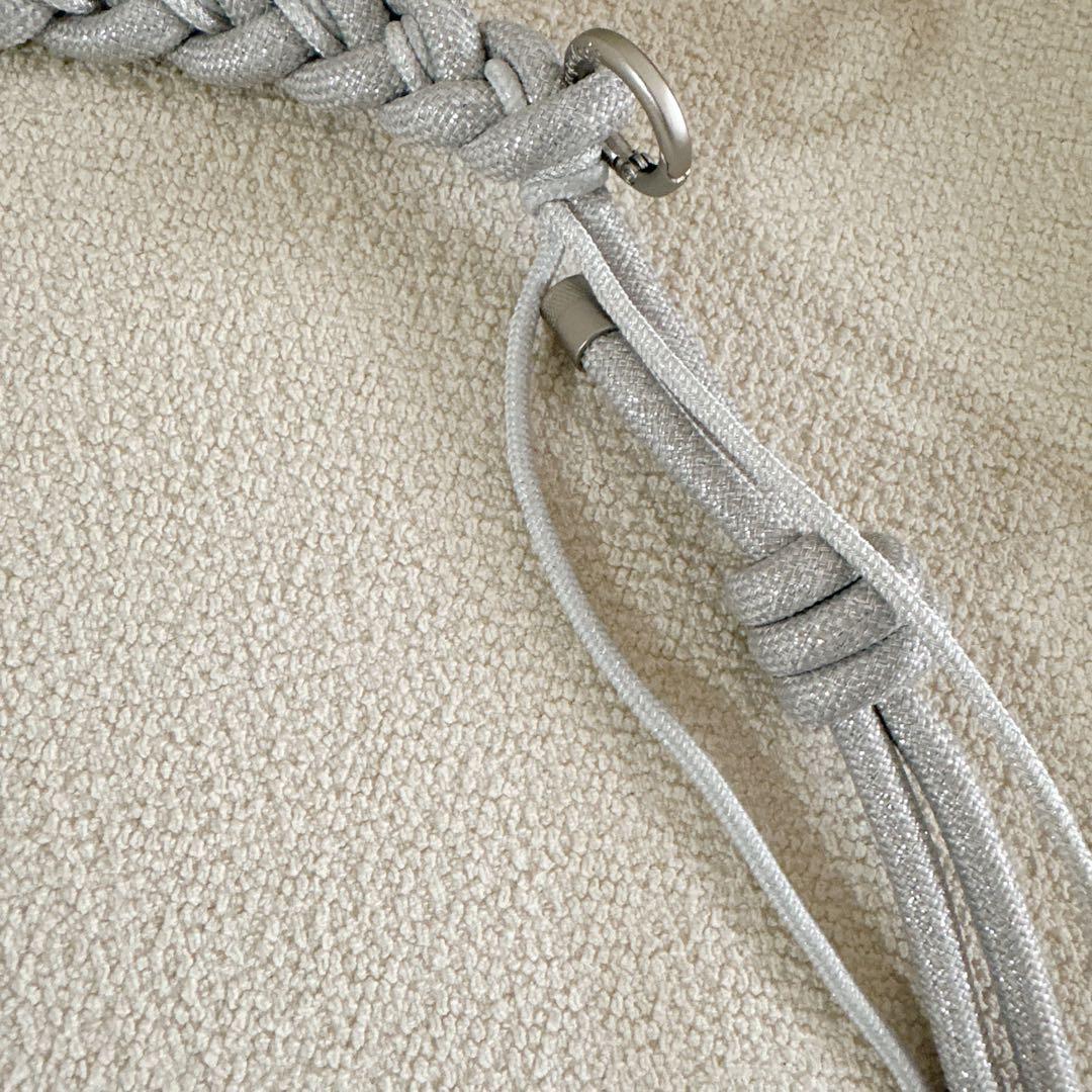 Topologie トポロジー 8.0mm ブレイデッド オーロープ　シルバー