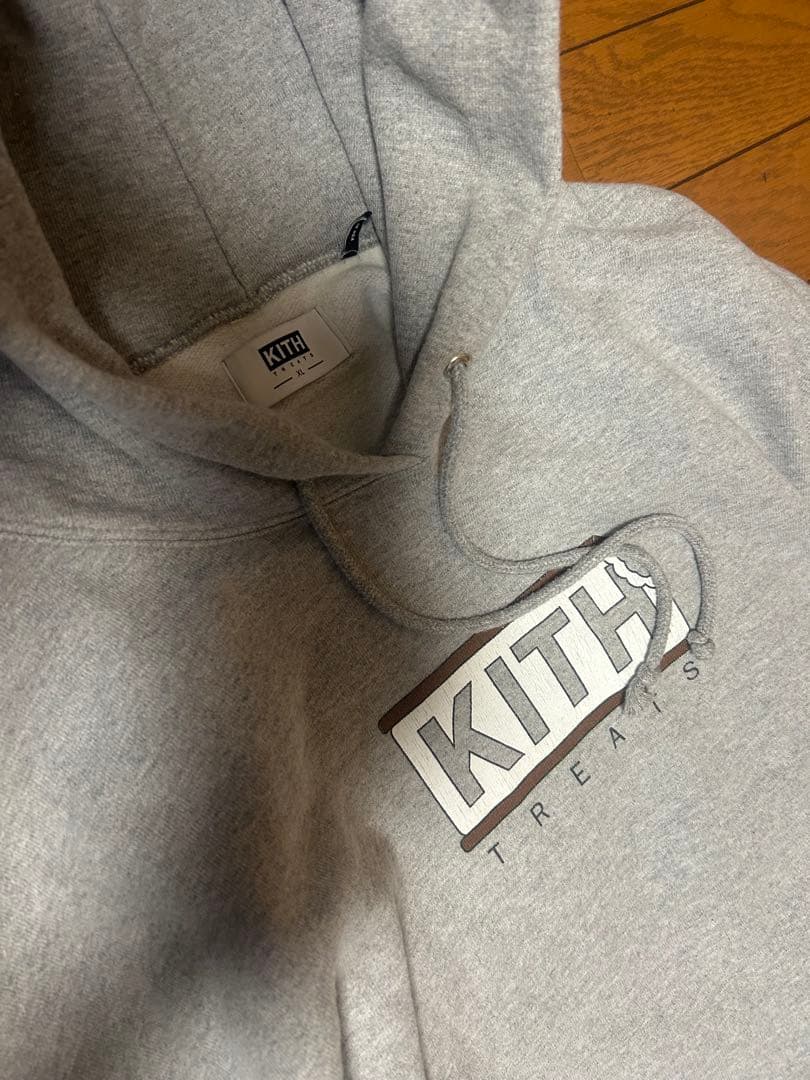 KITH TREATS フード付きパーカー グレーXL