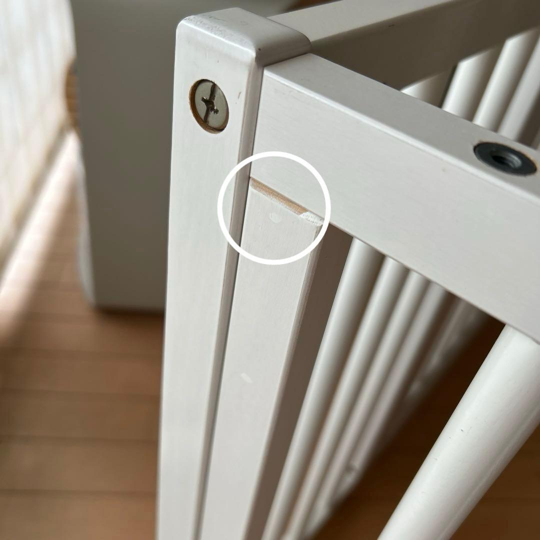 石崎家具 木製ワンタッチペットサークル ホワイトS 犬用ケージ 天然木 日本製