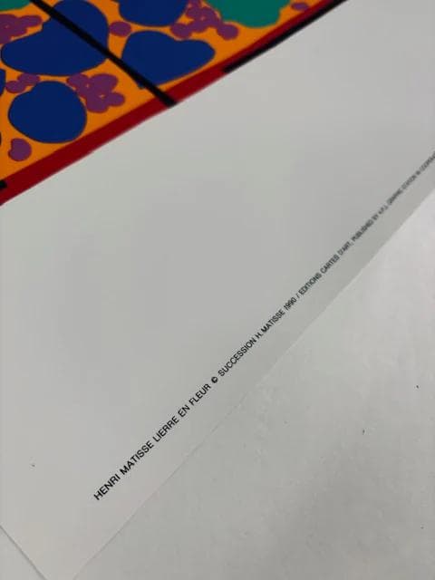 額装品/つたの花/アンリ マティス/ポスター/アート/インテリア