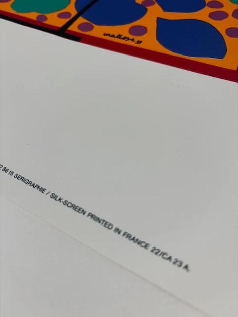 額装品/つたの花/アンリ マティス/ポスター/アート/インテリア