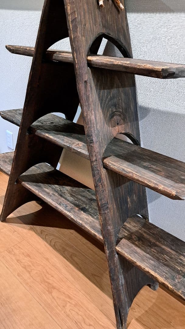 木製Aフレームシェルフ 4段