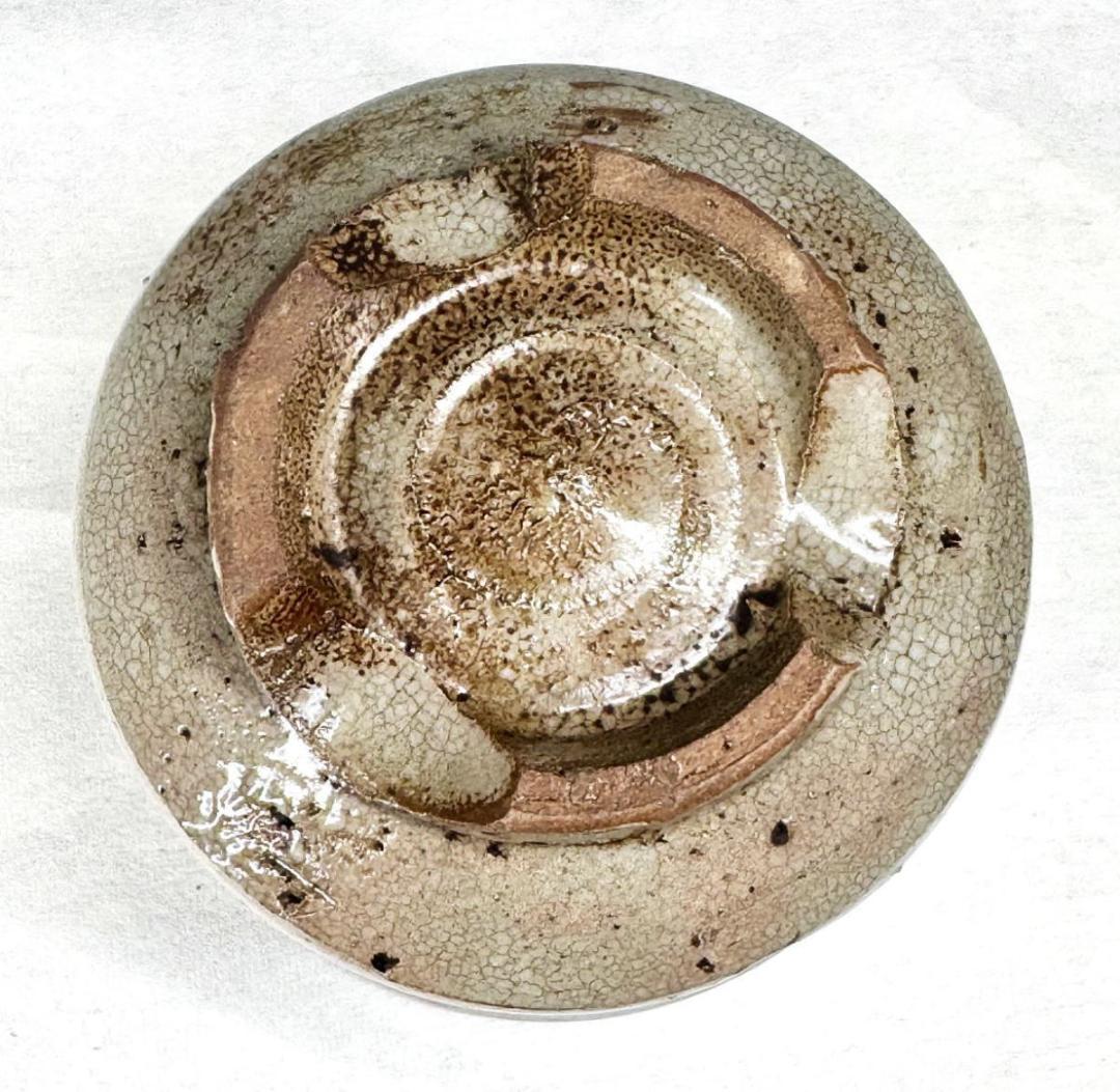 江戸時代 御本立鶴文割高台茶碗 茶器 箱付 骨董 古美術 文化財 WWTT030