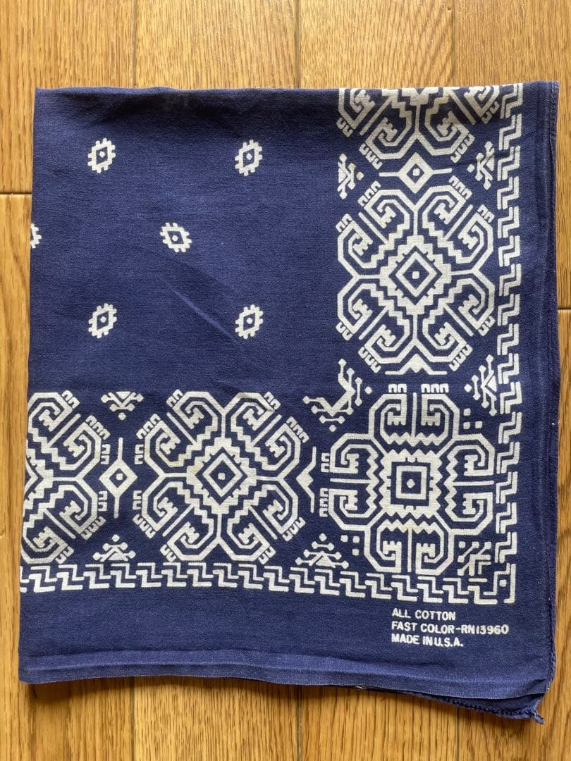 希少　2枚セット　GUARANTEED DUPLEX ネイビー バンダナ　ドット