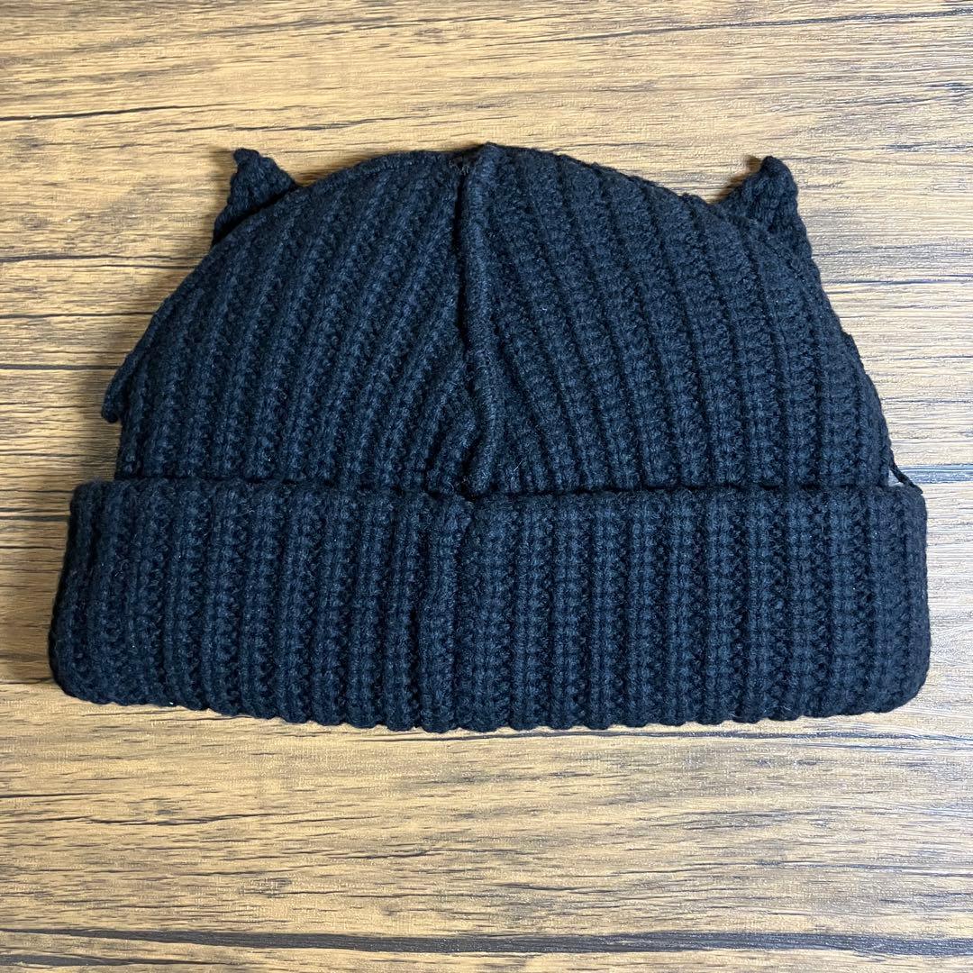 （K25984）★美品★ チャールズ ジェフリー ラバーボーイ ニット帽 猫耳