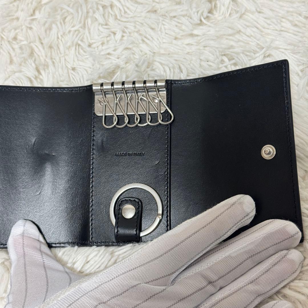 【極美品】CELINE キーケース クロコダイル型押し カーフスキン