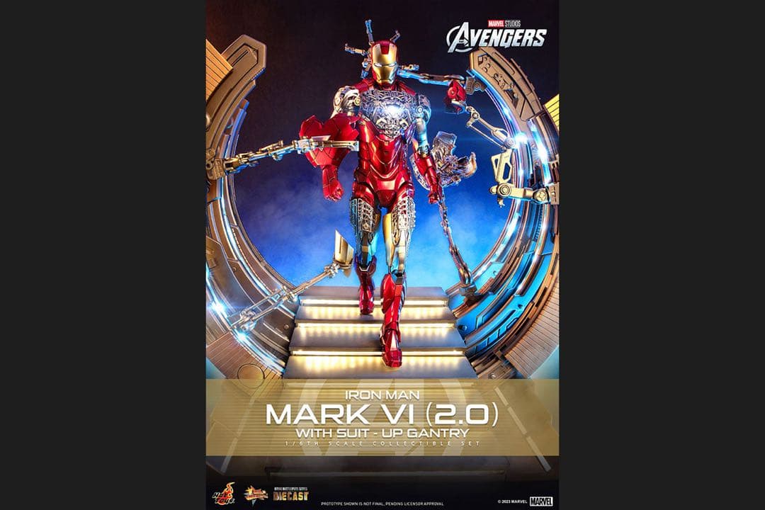 ホットトイズ アイアンマンマーク6 2.0 パワードスーツ装着機付