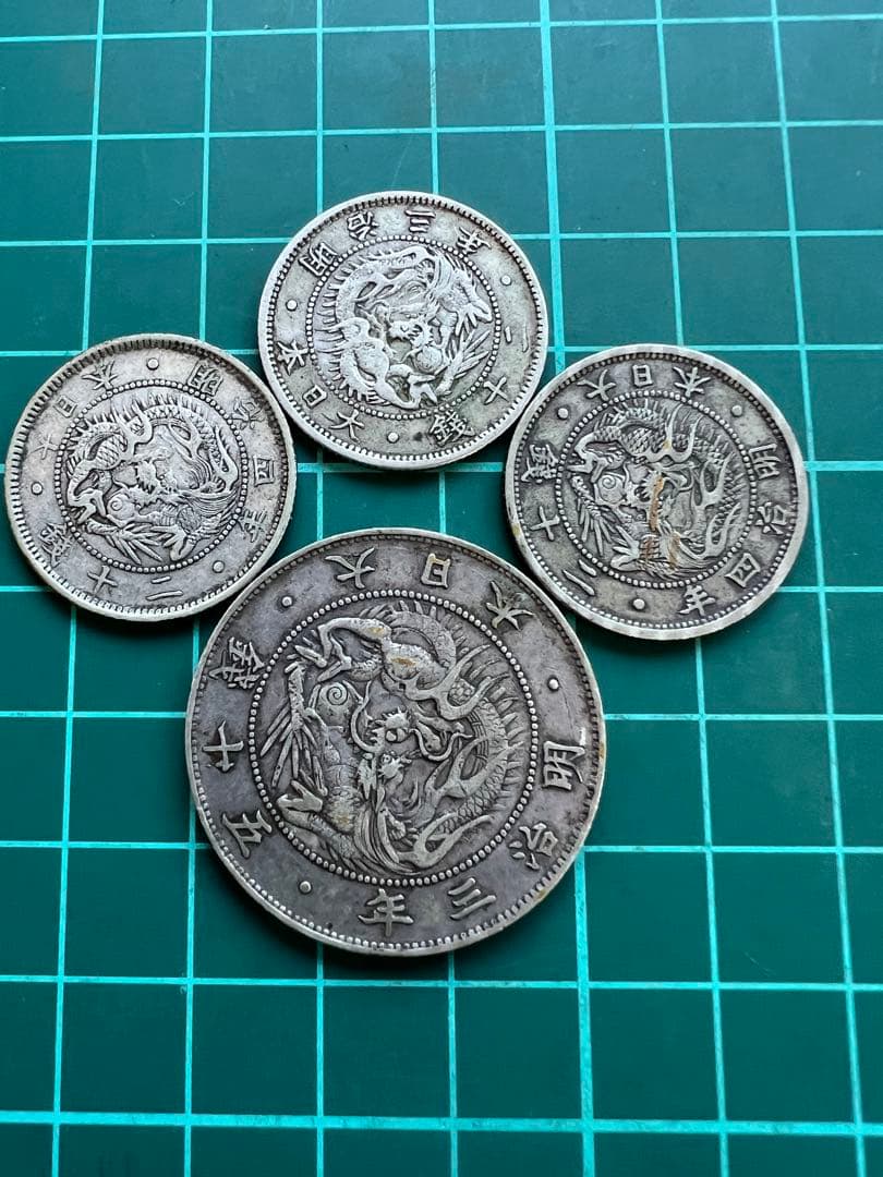 日本銀貨　旭日竜20.50銭銀貨　まとめロット