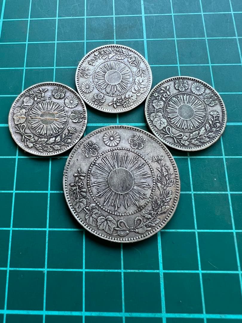 日本銀貨　旭日竜20.50銭銀貨　まとめロット