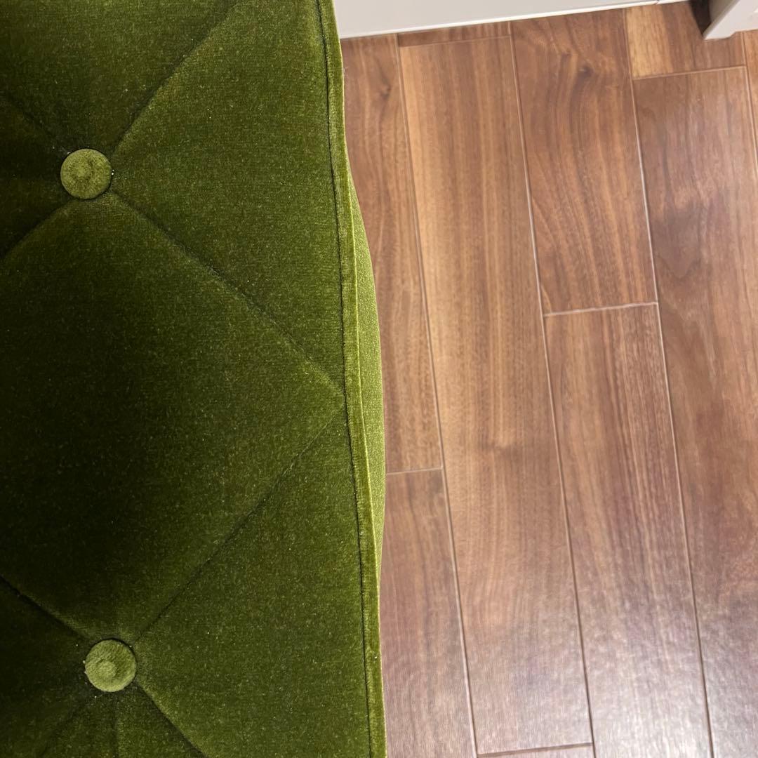 【カリモク60】オットマン モケットグリーン