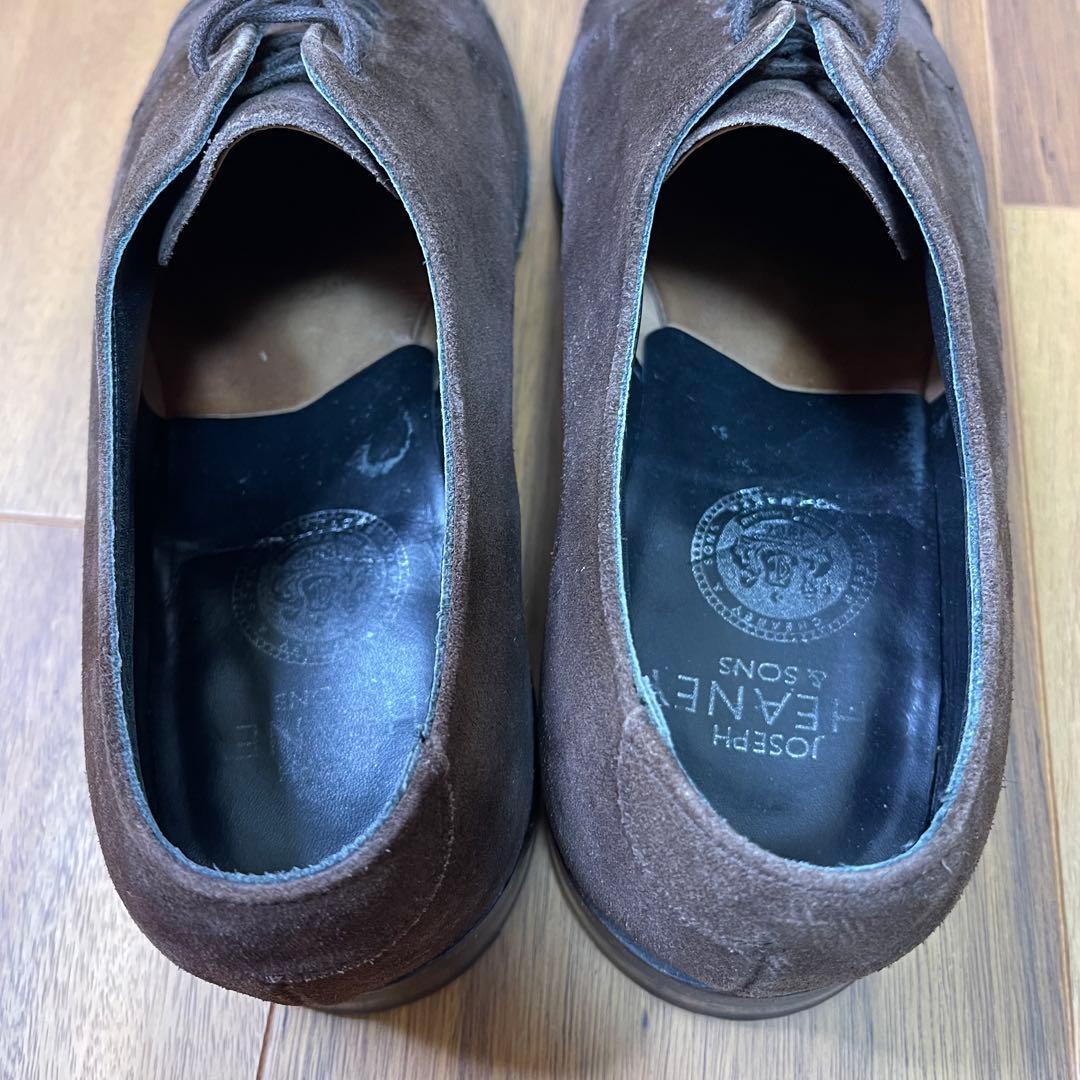 JOSERH CHEANEY ＆SONS ダークブラウン スエード　ブローグ
