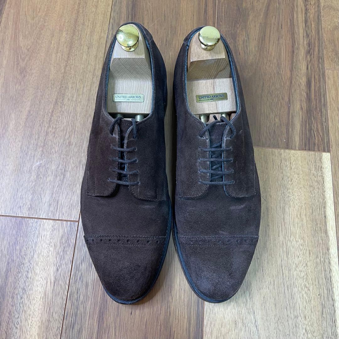 JOSERH CHEANEY ＆SONS ダークブラウン スエード　ブローグ