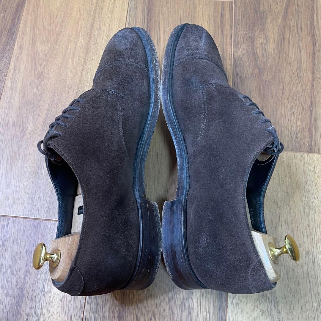 JOSERH CHEANEY ＆SONS ダークブラウン スエード　ブローグ