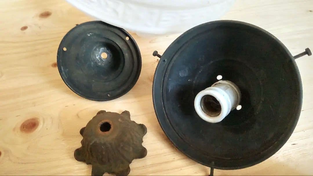 アンティークライトシェード 　金具あり