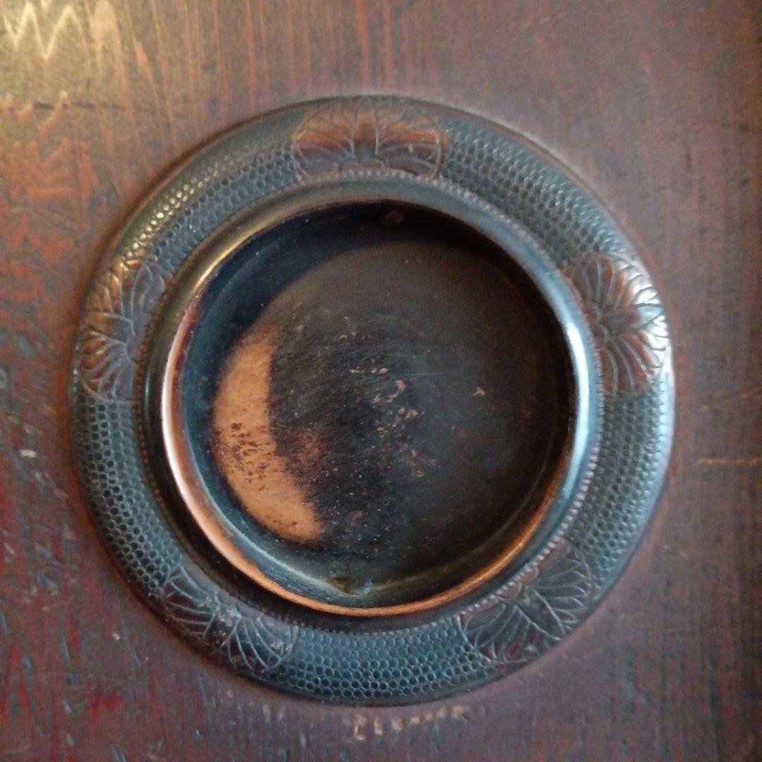 幕末〜明治初期頃　帳場箪笥 商家用／鉄金具多数／書き印あり