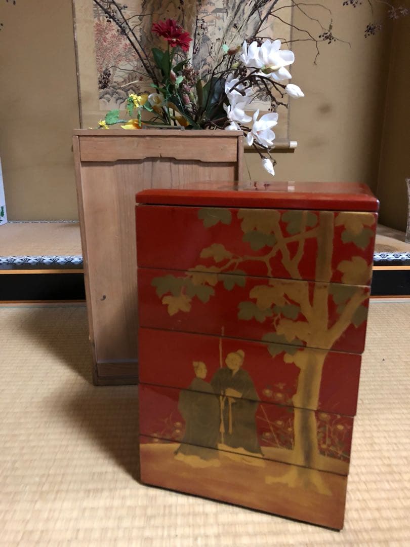 骨董品  五段重箱