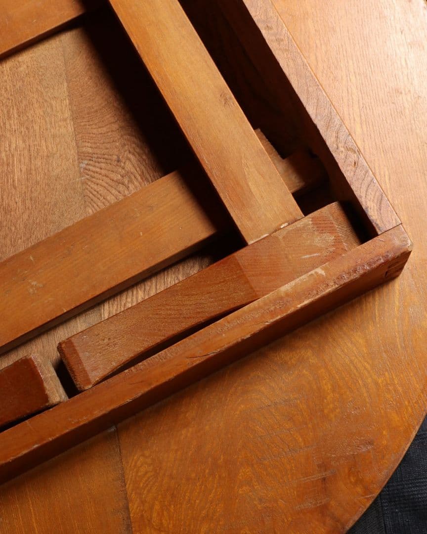 最終値下げ 栓(セン)の小ぶりな丸ちゃぶ台　古道具 古家具 アンティーク 古民家