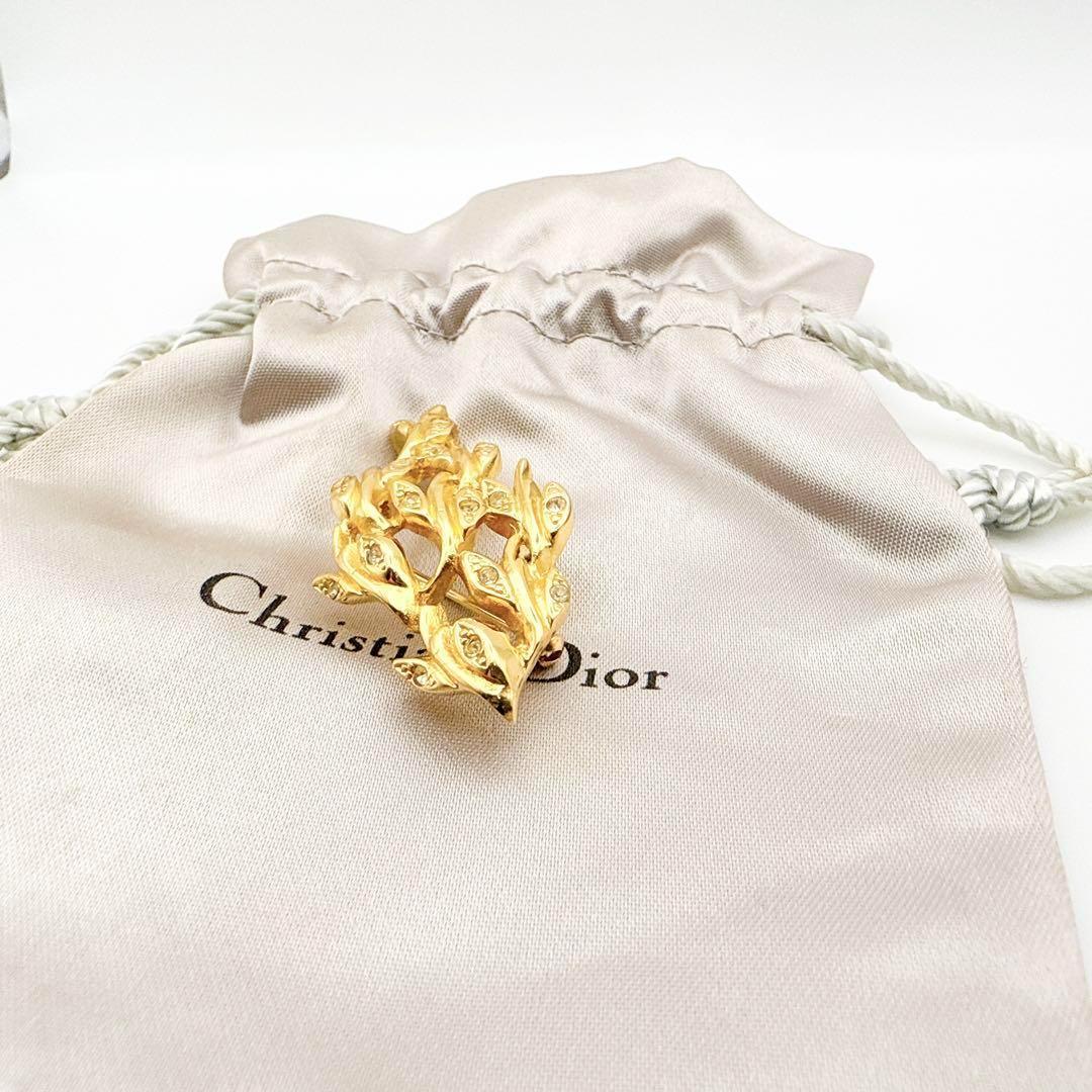 2333 極美品✨Dior　ブローチ　CD　ロゴ　希少　刻印