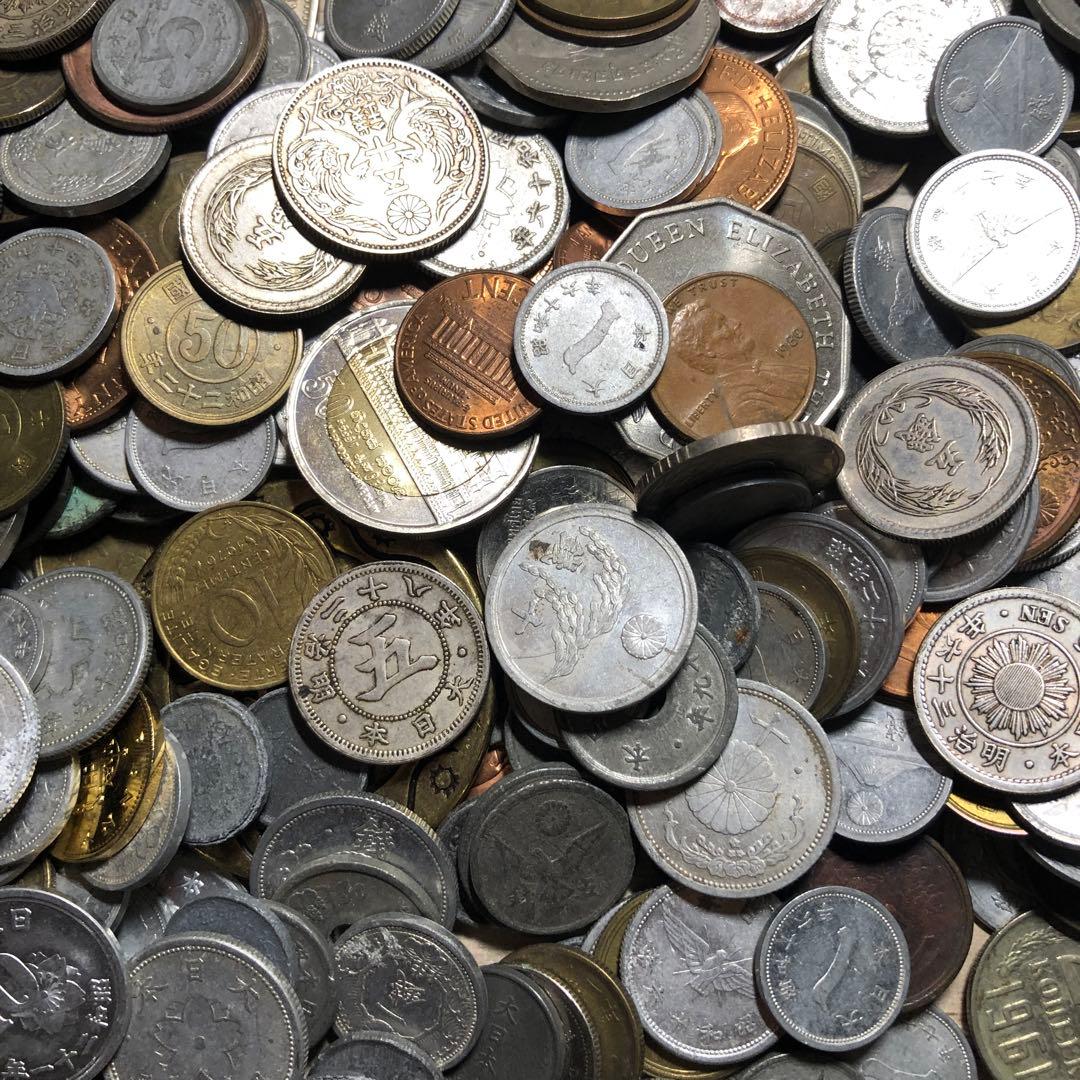 Z古銭まとめて 1.2KG 日本古銭 銅貨 大量 近代 硬貨 貨幣 雑銭中国