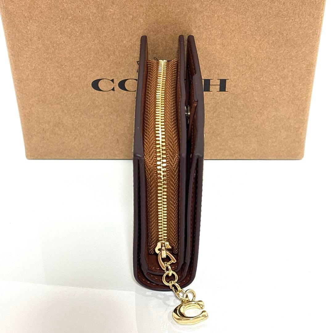 ✨新品未使用✨COACH コーチ 二つ折り 財布 ブラウン