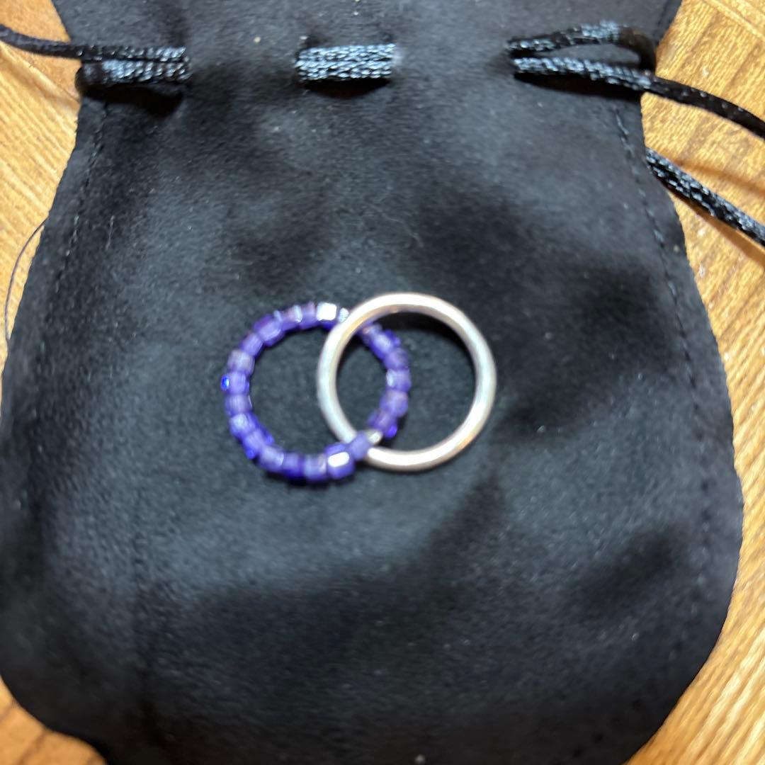 週末セール　新品　KOWGA×GAGAN Doubly アメジストリング