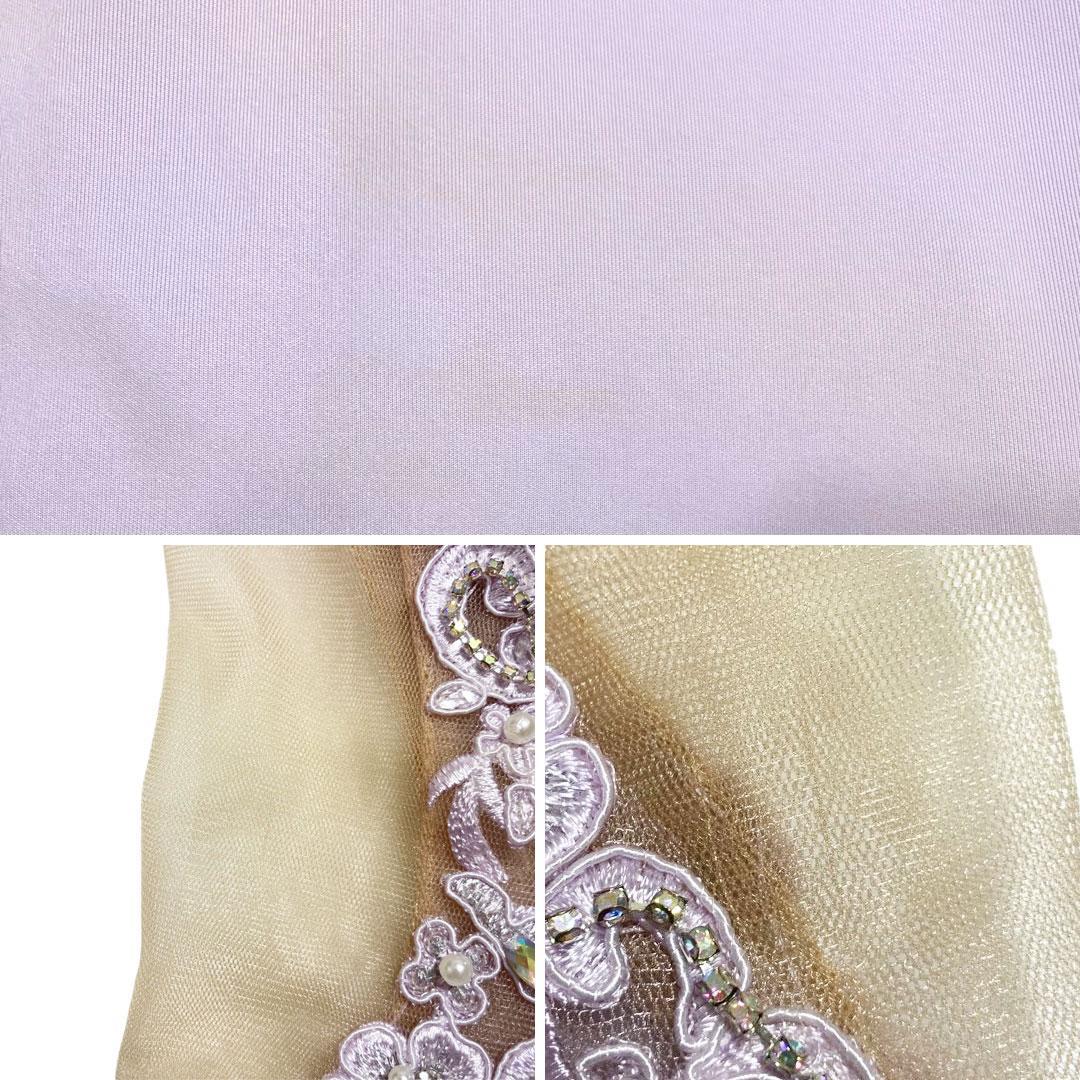 AngelR エンジェルアール アッパーフラワーレースデコルテビジューミニドレス