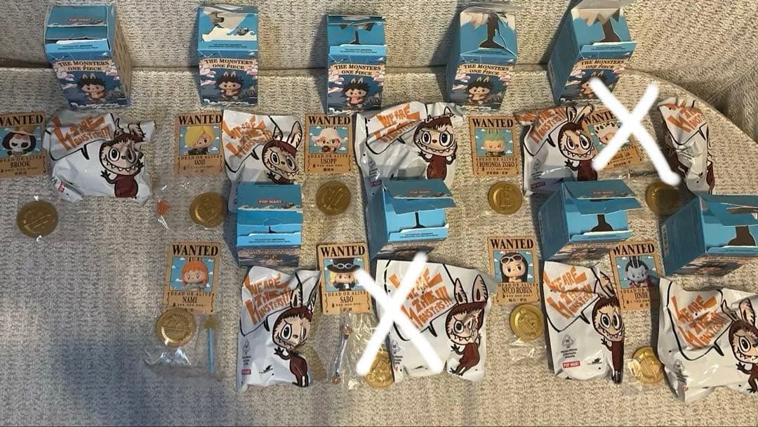 ⭐️袋未開封⭐️THE MONSTERS×ONE PIECE⭐️フィギュア⭐️7体⭐️