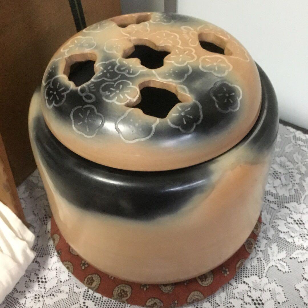 白井 半七　梅の彫　手焙　手橲　待合い　お茶事