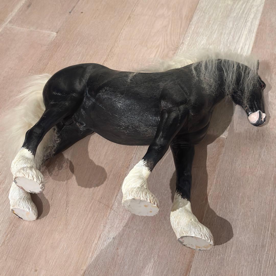 リアル　BIGサイズ　馬　シャイヤー　輓馬　フィギュア