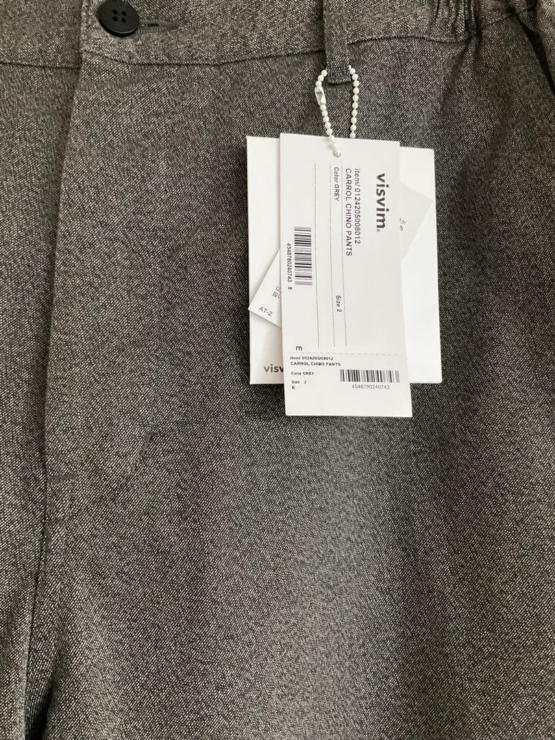 Visvim FW24 CARROL CHINO PANTS GREY2 タグ付