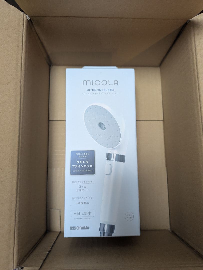 IRIS OHYAMA ミコラ ウルトラファインバブル シャワーヘッド