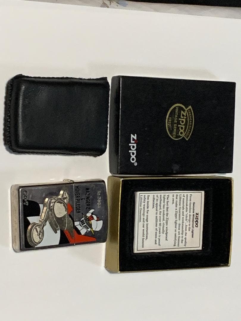 マジンガーZ Zippo Hover Pilder 未使用（箱、革製カバー付き）