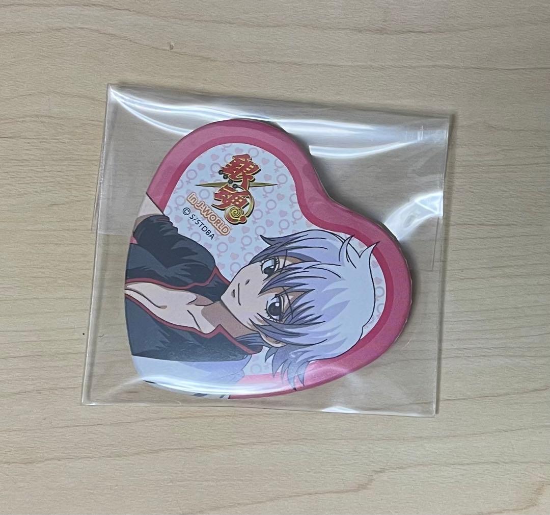 銀魂 坂田銀時 銀子 J-WORLD ハート缶バッジ 性転換篇 女体化 レア