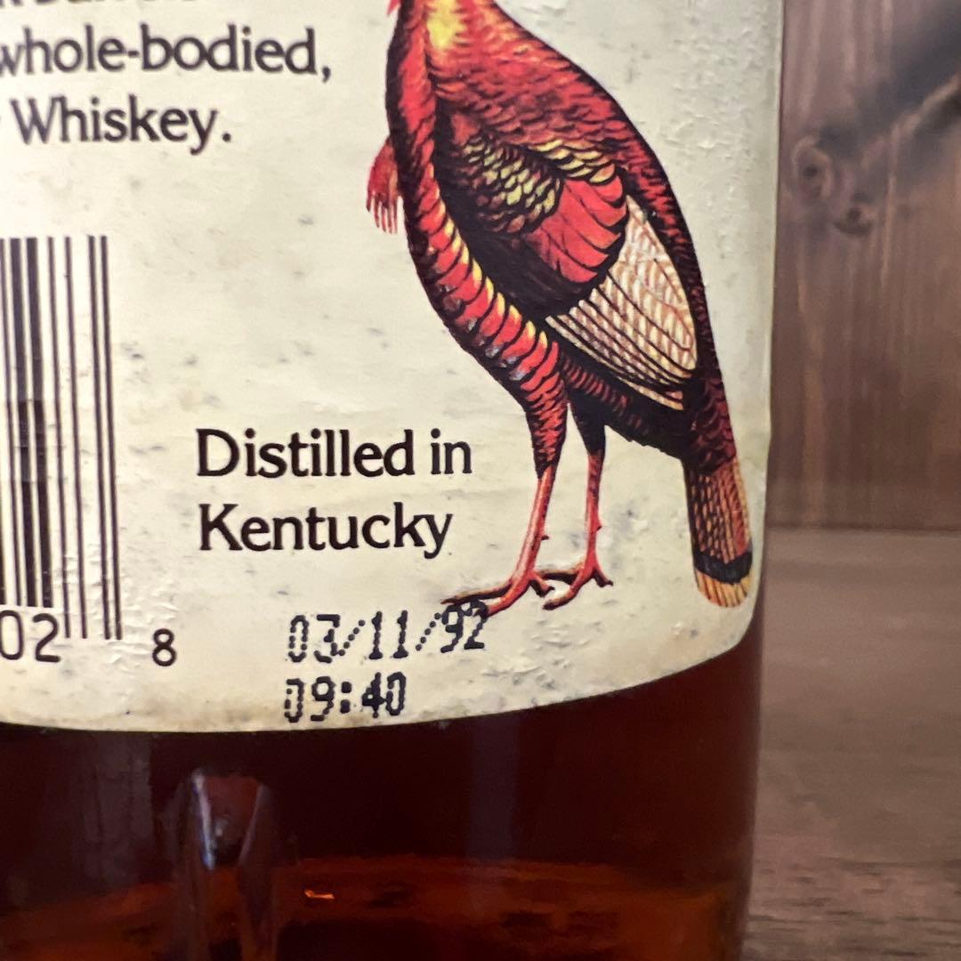 【未開栓】WILDTURKEY ワイルドターキー　旧ラベル　1992年3月製造