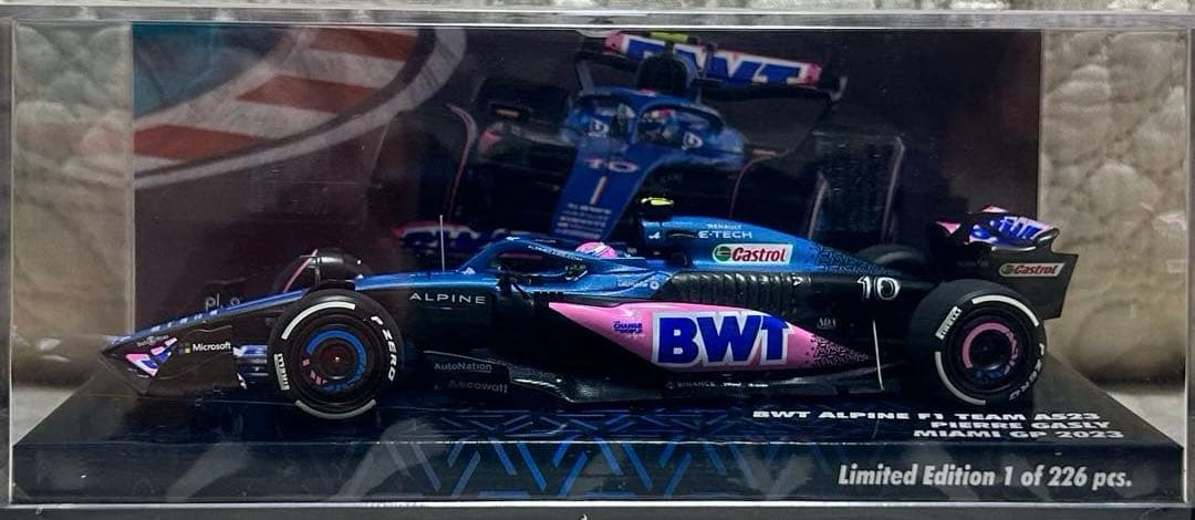 ミニチャンプス1/43 アルピーヌ A523 ガスリー2023マイアミ8位