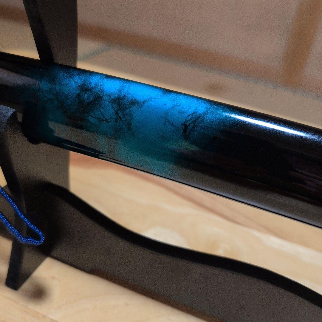 ✰週末価格✰　模造刀『マーブル青・グラデーション拵え』