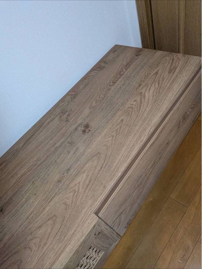 ■送料込■LOWYA ラタンテレビ台 ナチュラルブラックテレビボードラック180