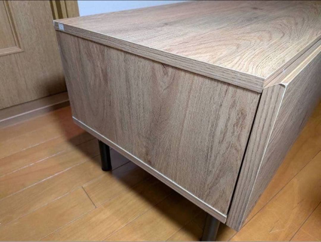 ■送料込■LOWYA ラタンテレビ台 ナチュラルブラックテレビボードラック180