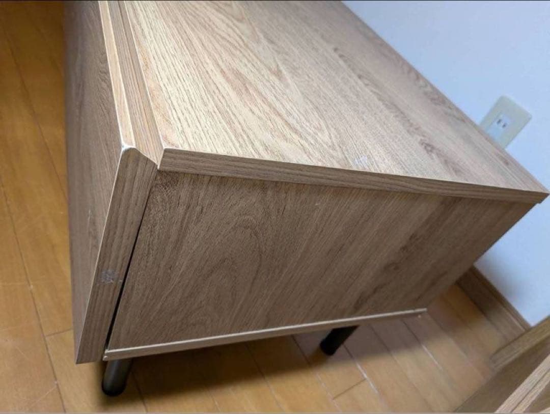 ■送料込■LOWYA ラタンテレビ台 ナチュラルブラックテレビボードラック180