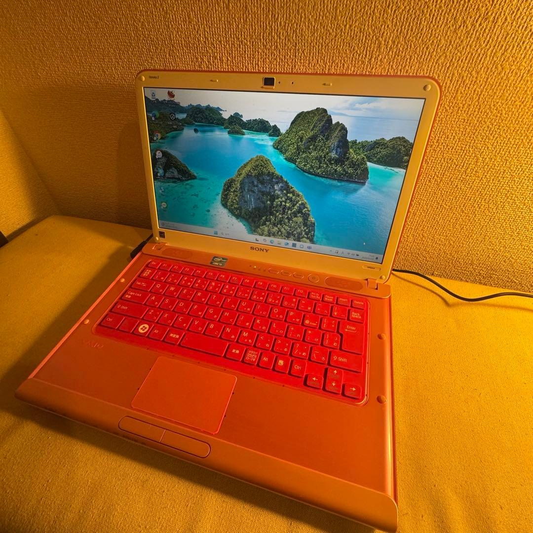 ピンク　Win11 Core i5超速　バイオ　DVDドライブ