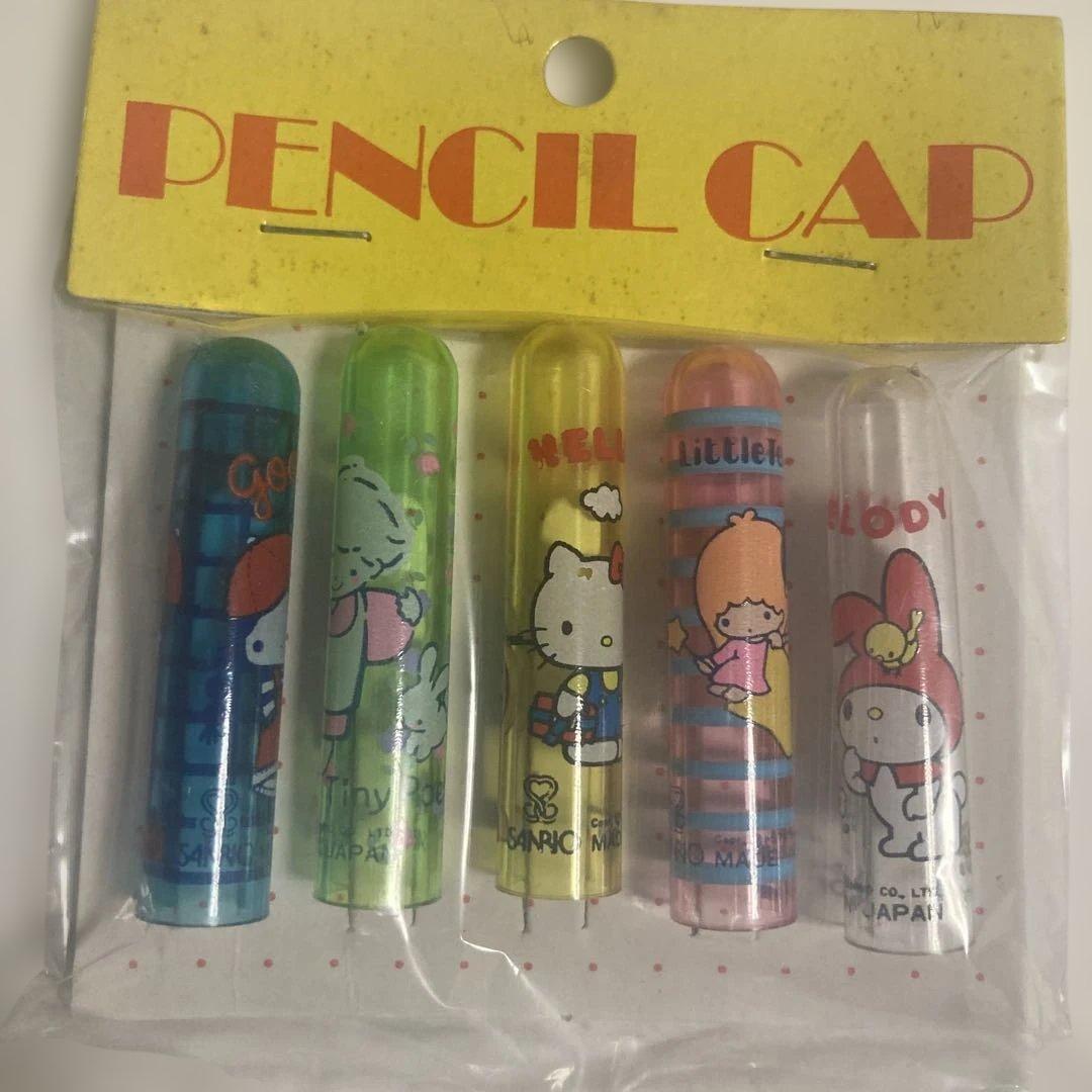 ハローキティ・マイメロディ 鉛筆キャップ 5個セット