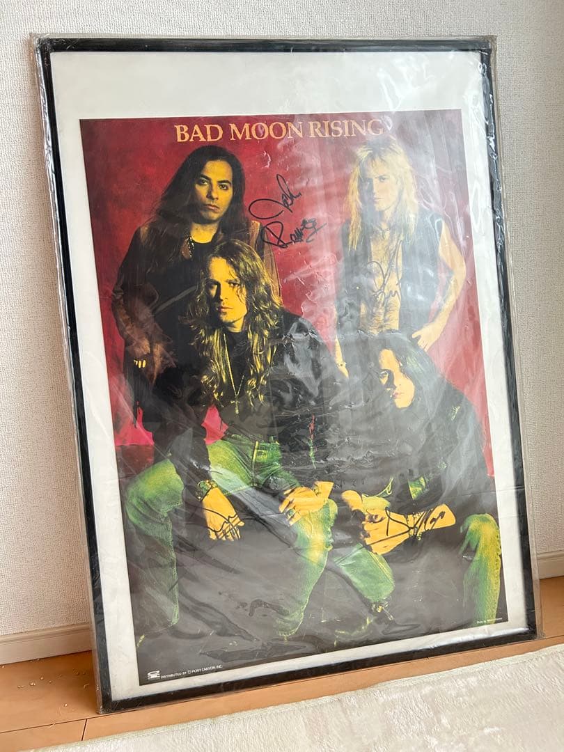 【BAD MOON RISING】直筆サイン入り ポスター+ アルミフレーム付